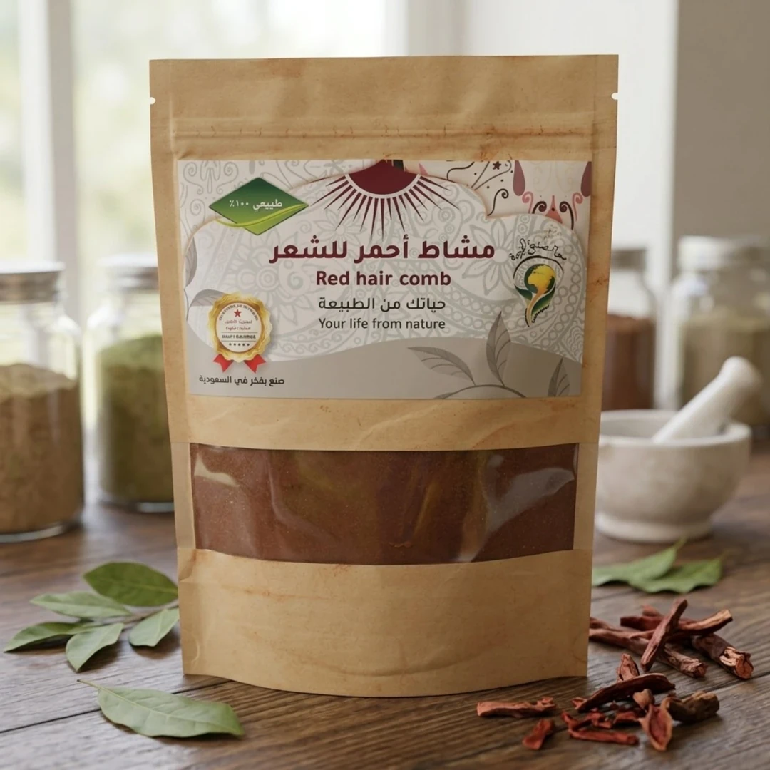 مشاط أحمر للشعر